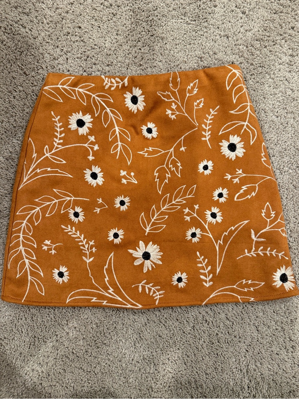 Faux suede mini skirt by Blue Rain XS